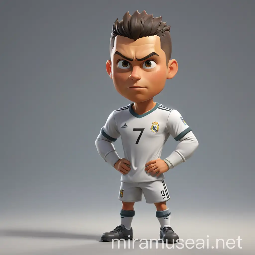 Cartoon Style Character Sheet of Ronaldo with Stunning Detail and HD Quality