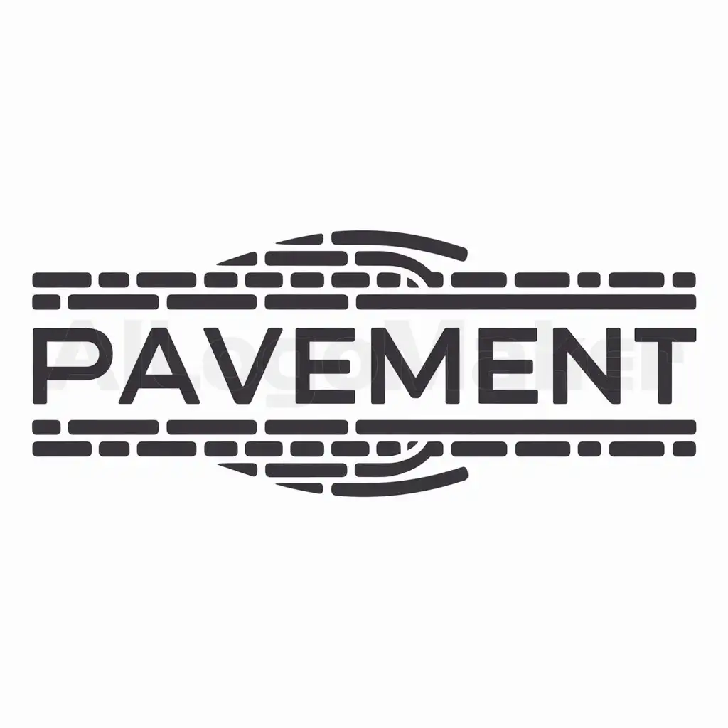 a logo design,with the text "Pavement", main symbol:A brick road,Moderate,be used in Automotive industry,clear background