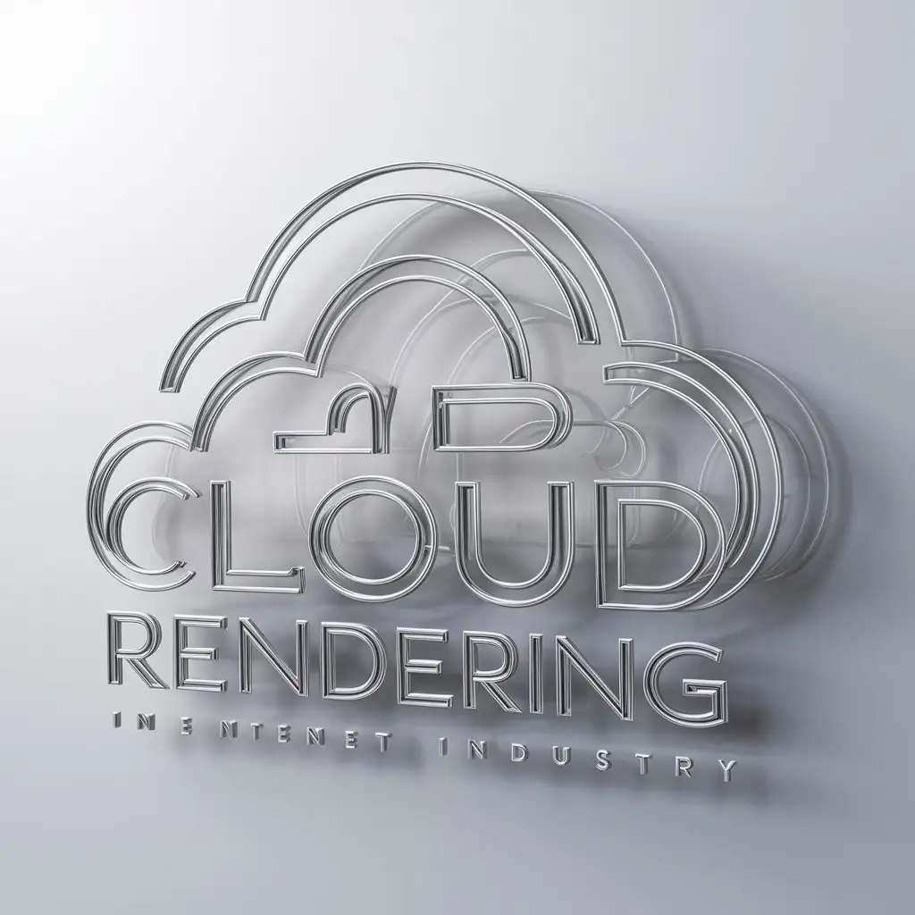 LOGO-Design-For-Cloud-Rendering-Minimalist-Cloud-Symbol-in-Clear-Background