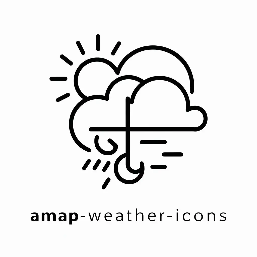 LOGO-Design-for-Amap-Weather-Icons-Modern-Weather-Symbol-in-Internet-Industry