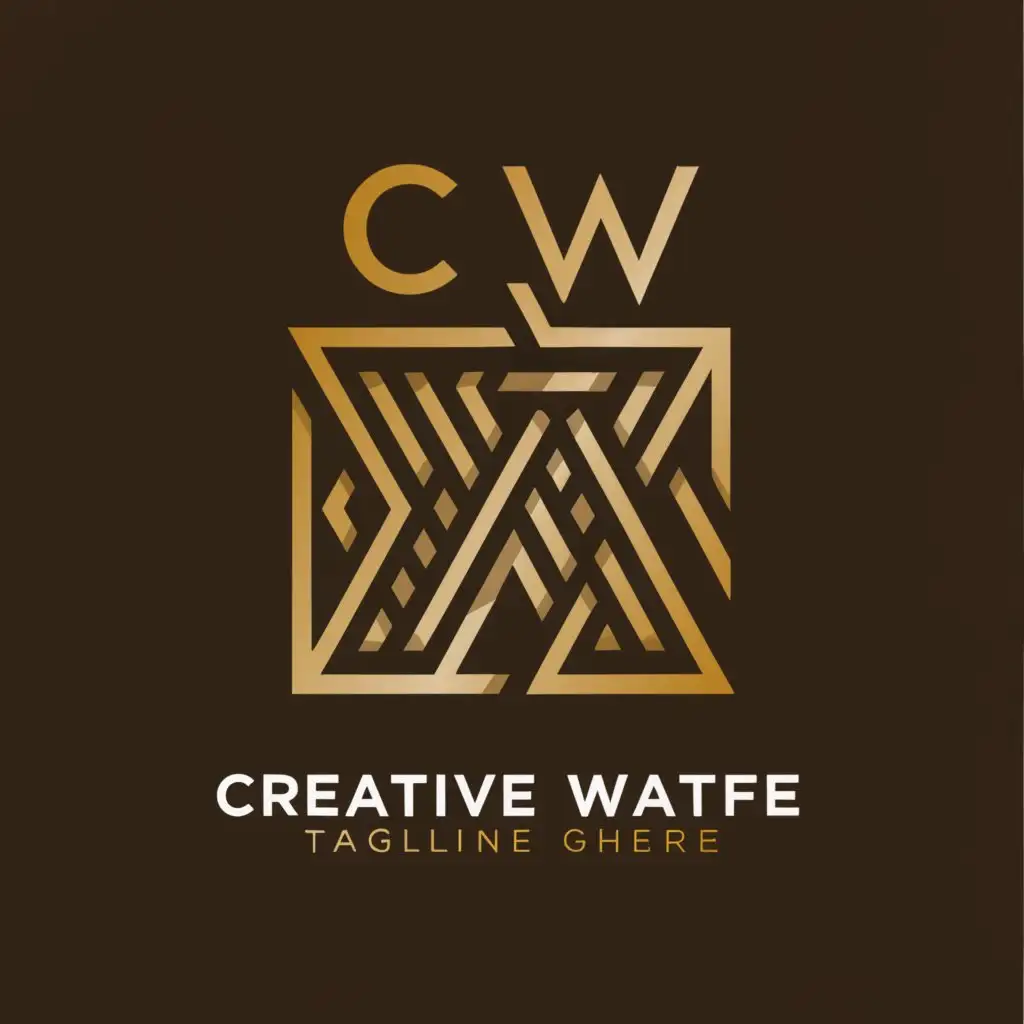 a logo design,with the text "Creative wafe", main symbol:CW,complex,be used in Finance industry,clear background