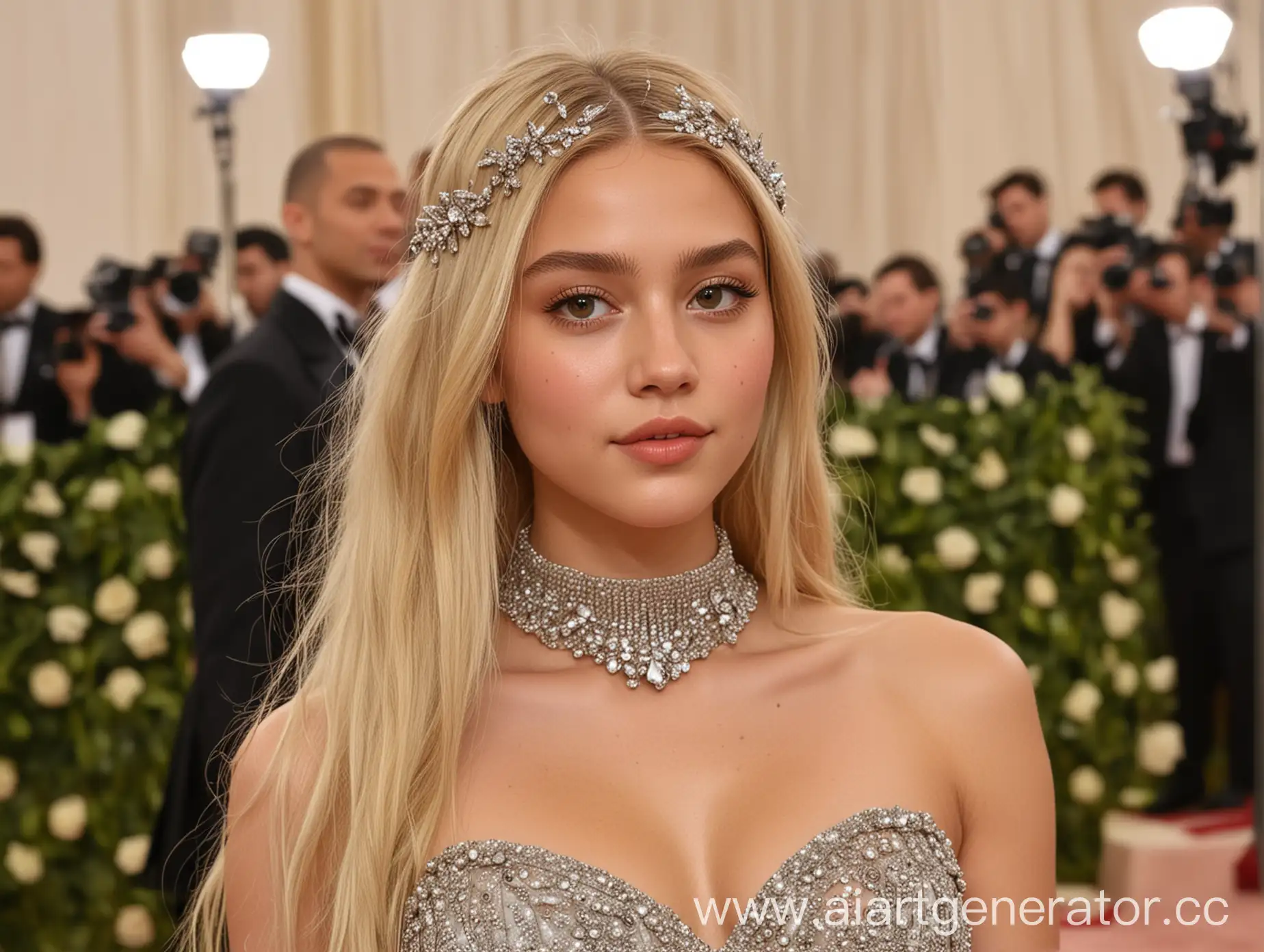 Blonde-Young-Girl-Stands-Tall-at-Met-Gala-2024