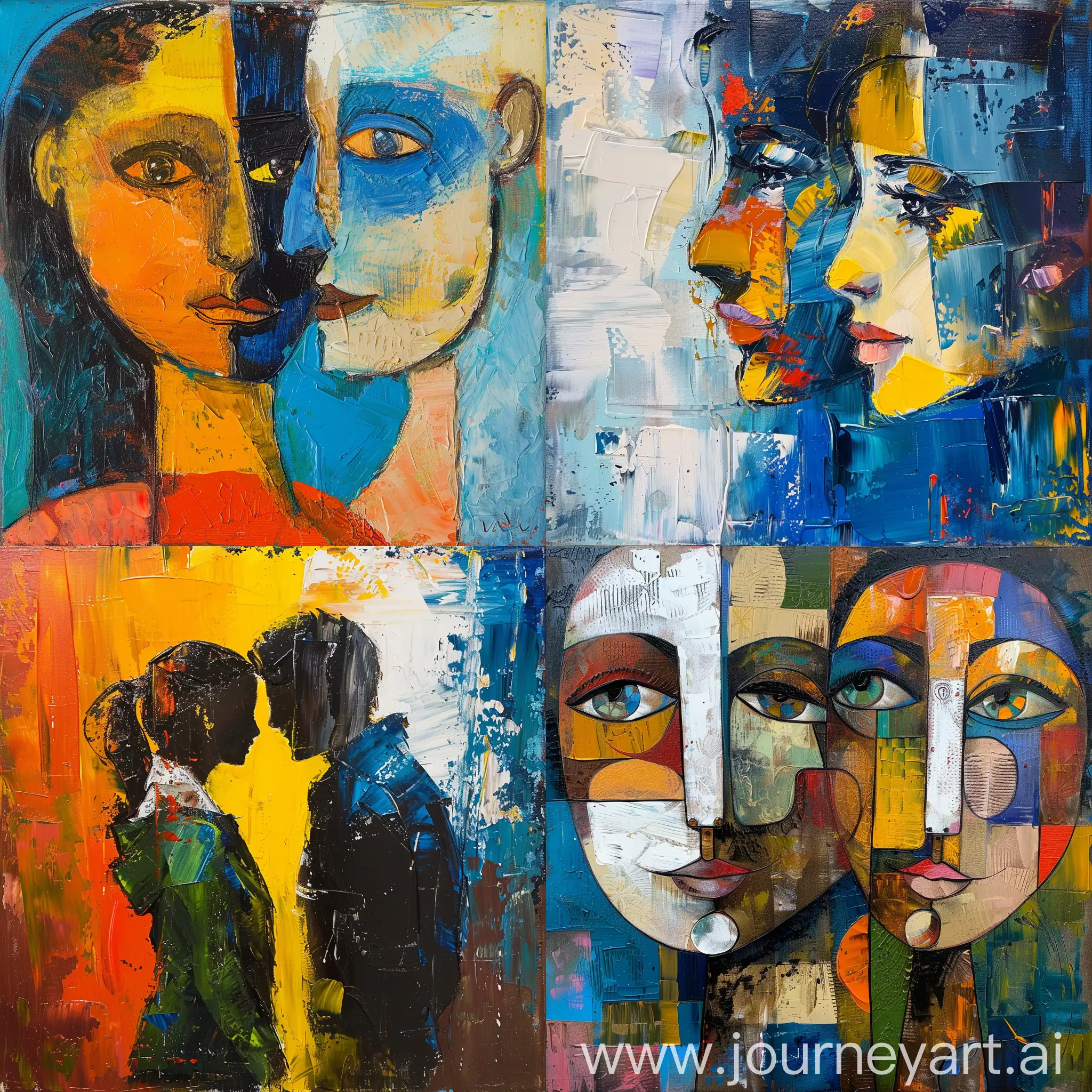 Vibrant-Abstract-Painting-of-a-Couple