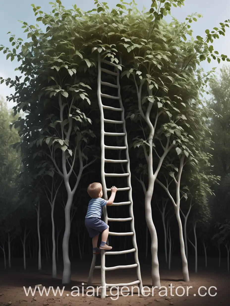 Child-Climbing-Twisting-Branches-Ladder