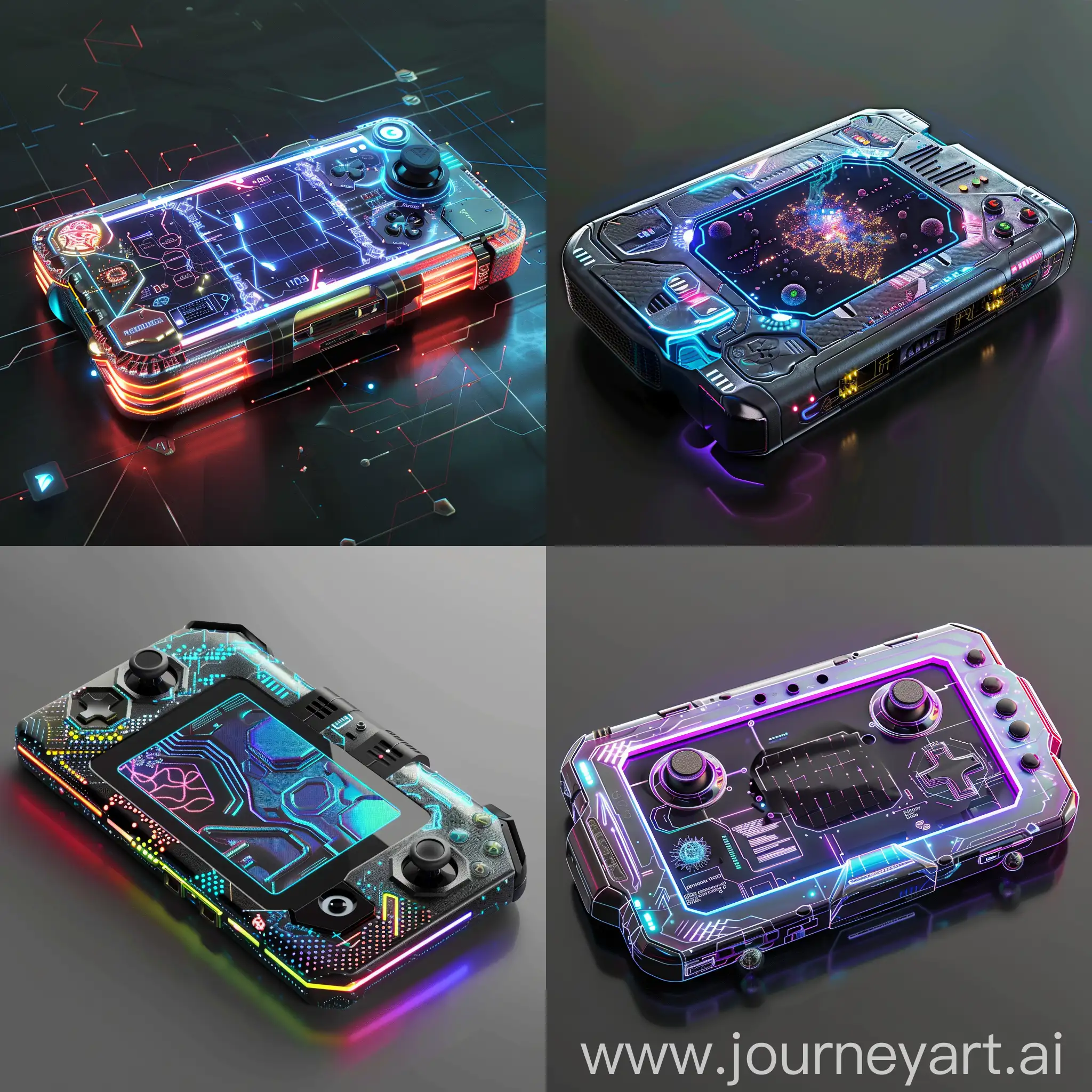 HighTech-Futuristic-Portable-Gaming-Console-with-Quantum-Processor-and-Holographic-Display