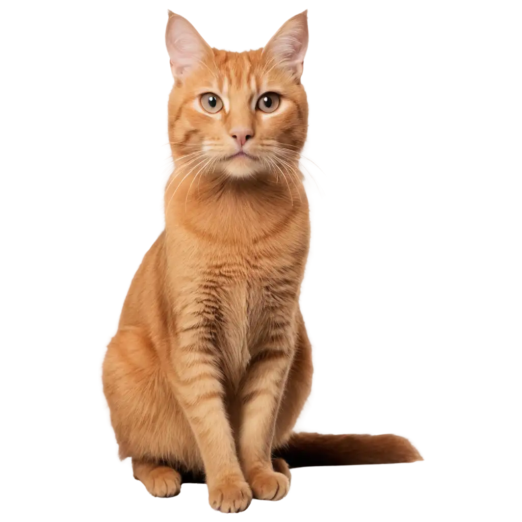Stunning-PNG-Image-of-a-Ginger-Cat-Sitting-and-Gazing-Left-HighQuality-Visual-Delight