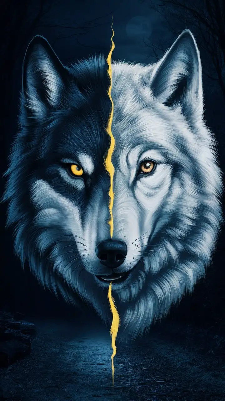 Two wolves.One wolf is envy, jealousy, regret, selfishness, laziness. The other wolf is peace, love, hope, truth, generosity, kindness