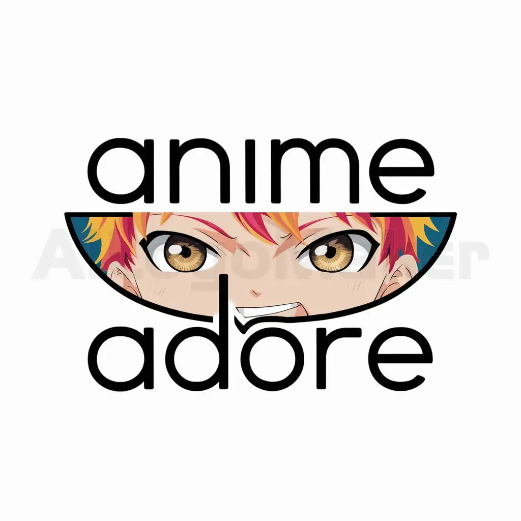 LOGO-Design-for-Anime-Adore-Captivating-Anime-Character-Face-on-Clear-Background