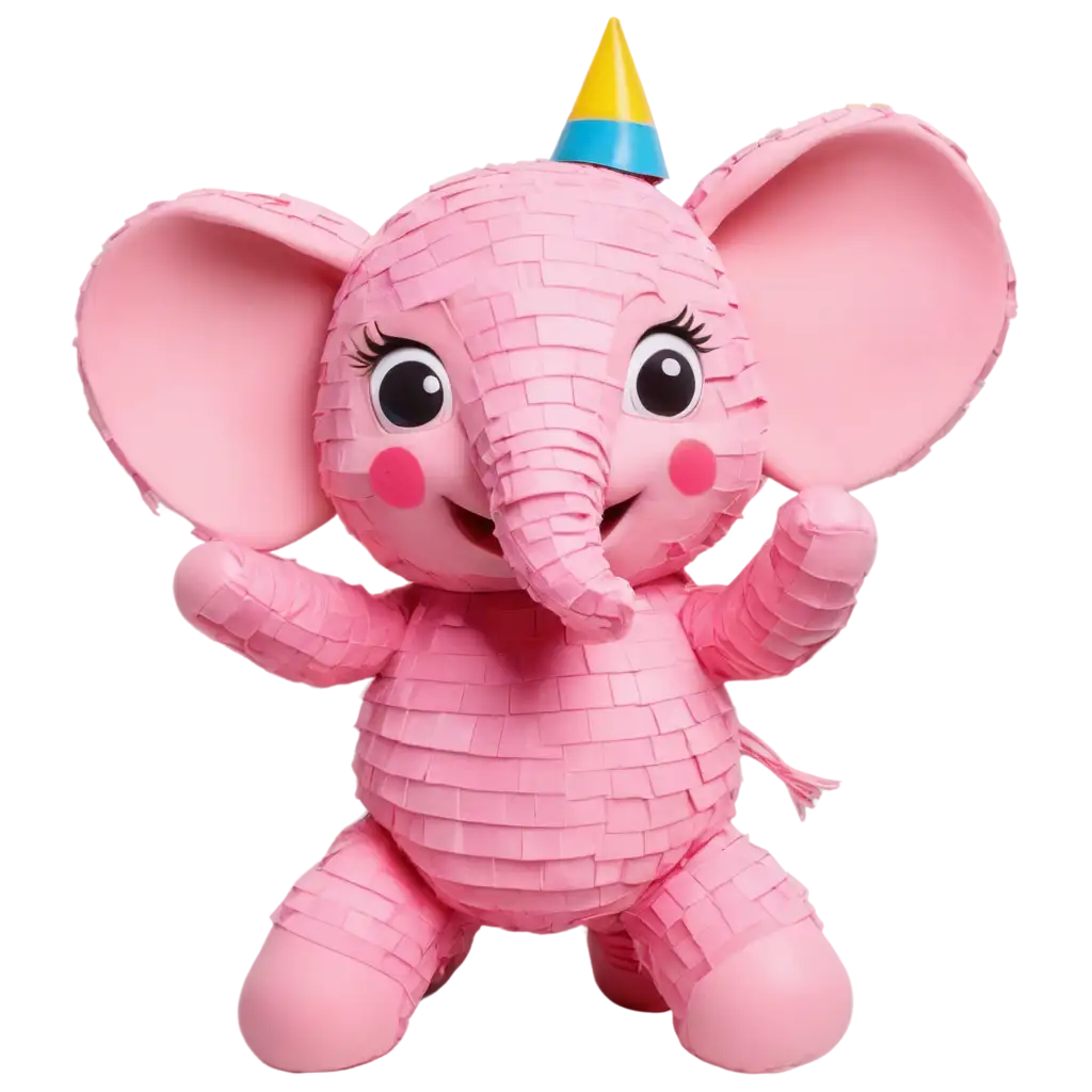 Adorable-Pink-Baby-Elephant-Piata-PNG-Image-for-Festive-Celebrations