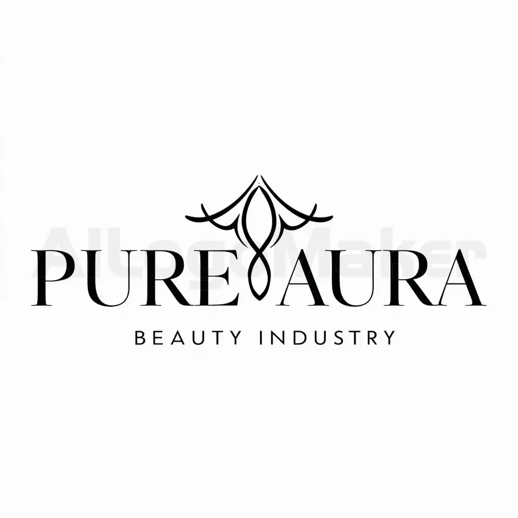 a logo design,with the text "PureAura", main symbol:Aura,complex,be used in Beauty industry,clear background