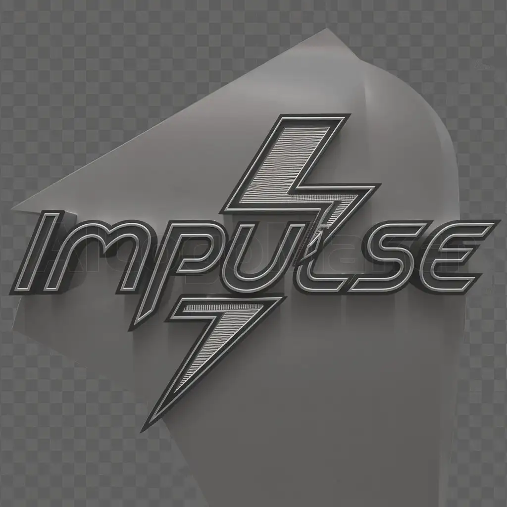 a logo design,with the text "Impulse", main symbol:Impulse,Moderate,clear background