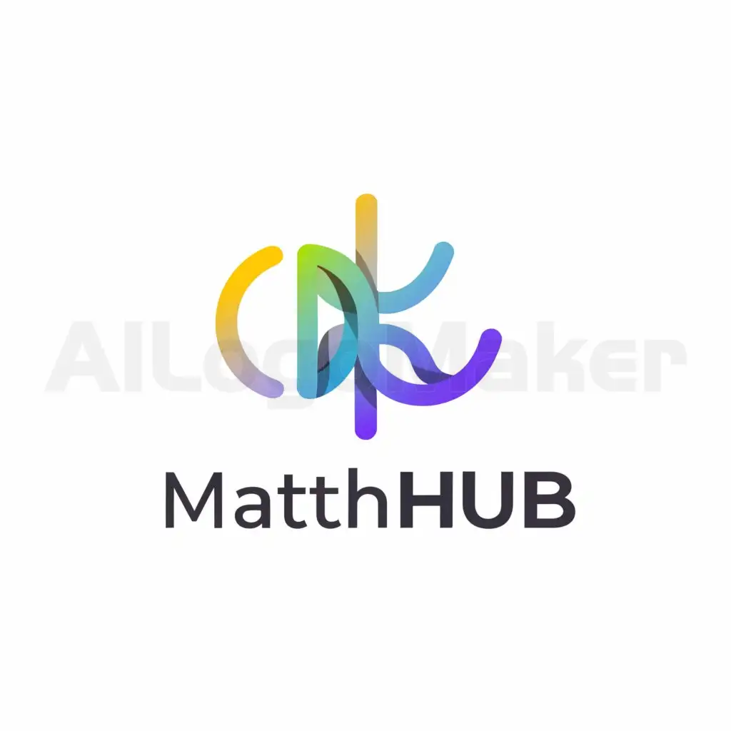 a logo design,with the text "mathHub", main symbol:math,Moderate,be used in Finance industry,clear background
