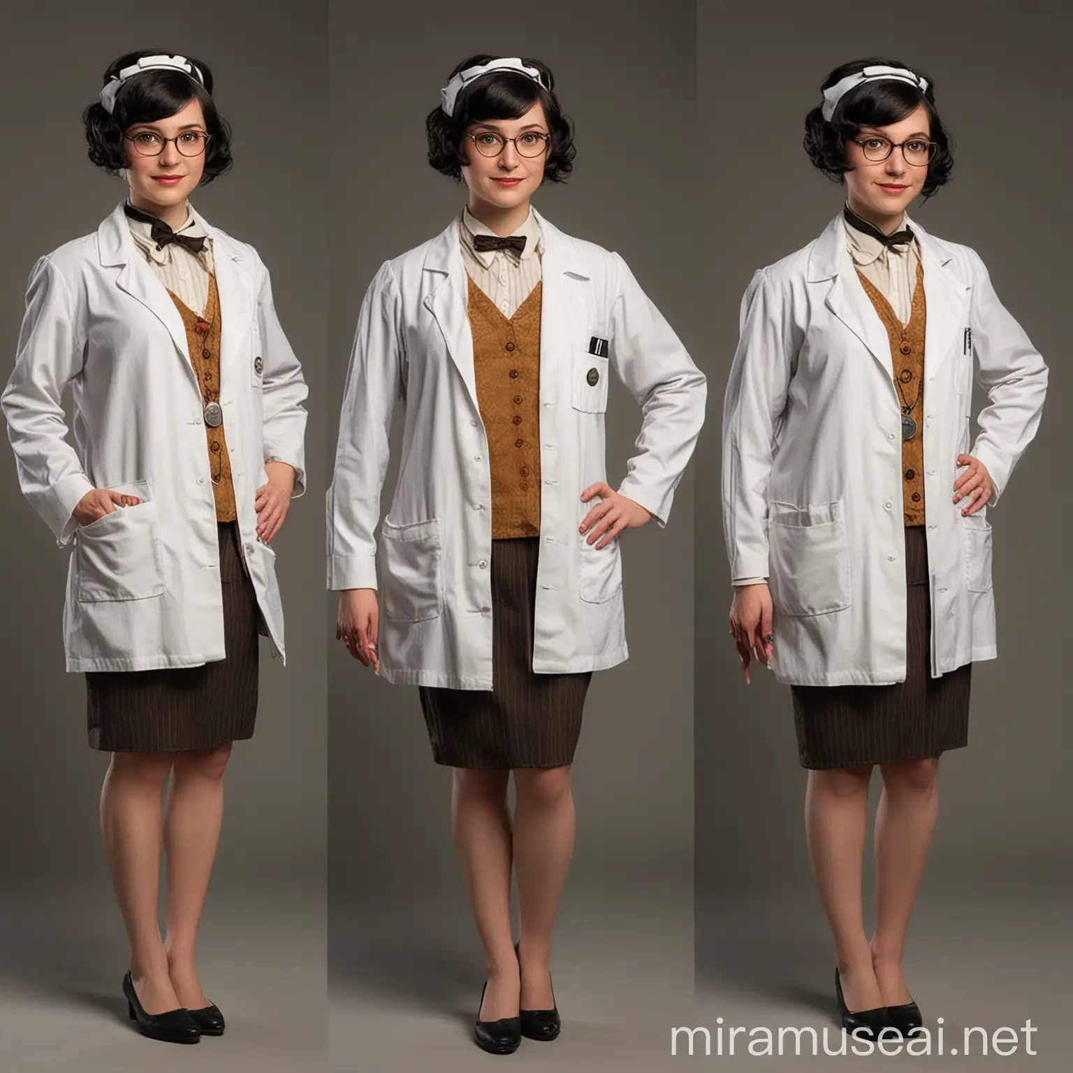 Abigail Sciuto Cosplaying as a 1920s Doctor