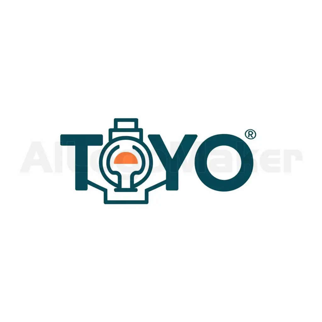 a logo design,with the text "Toyo", main symbol:3D printer,Minimalistic,be used in Technology industry,clear background