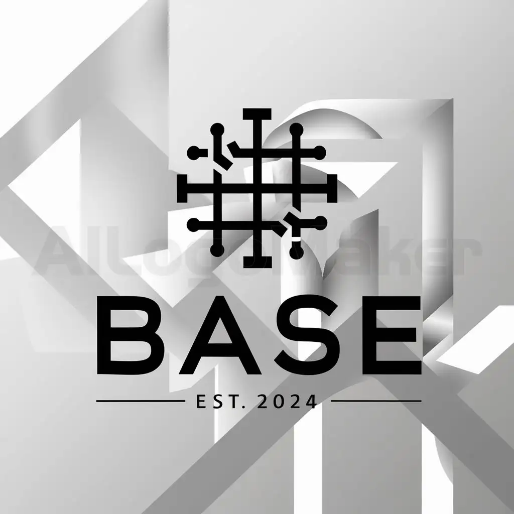 a logo design,with the text "BASE", main symbol:Est. 2024,complex,clear background
