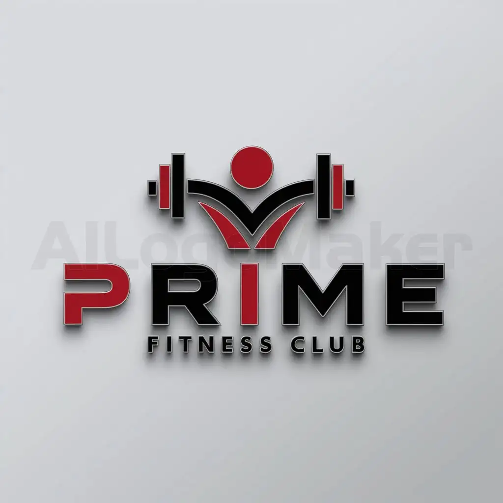 a logo design,with the text "PRIME", main symbol:Fitness Club,Moderate,be used in Sports Fitness industry,clear background