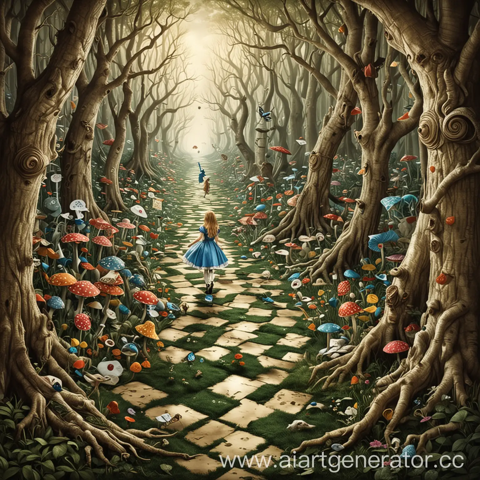 Alice-in-Wonderland-Optical-Illusion-Art-Mesmerizing-Interpretation-of-the-Classic-Tale