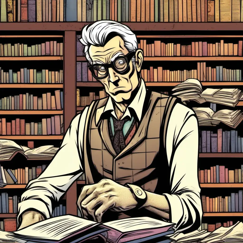 Kindly-Librarian-in-Comic-Book-Style-Atmosphere