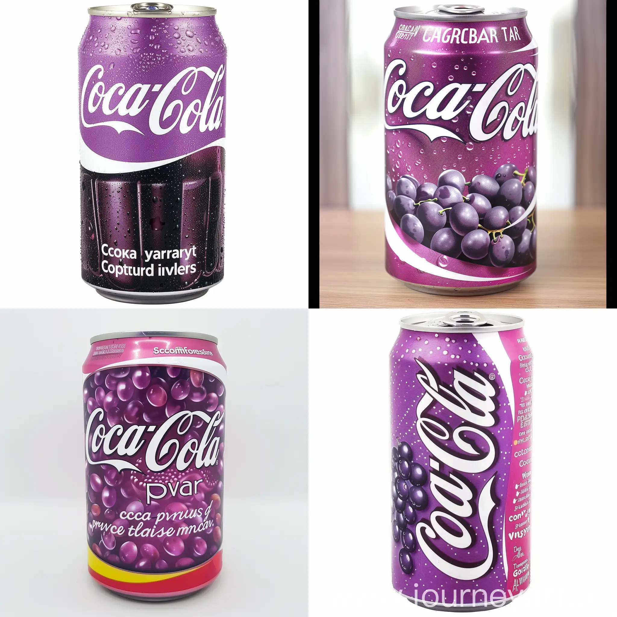 coca cola grape flavour can