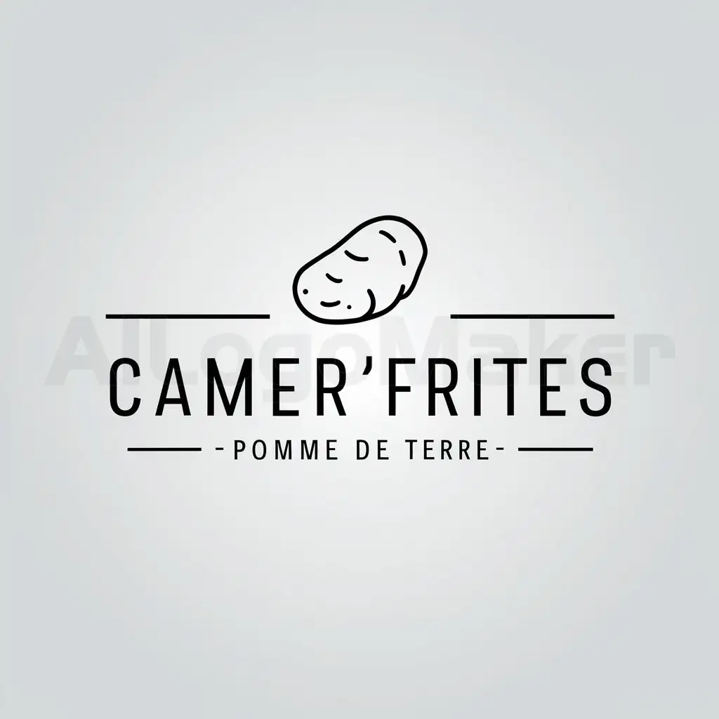 LOGO-Design-for-CamerFrites-Rustic-Potato-Inspired-Emblem-on-Clear-Background