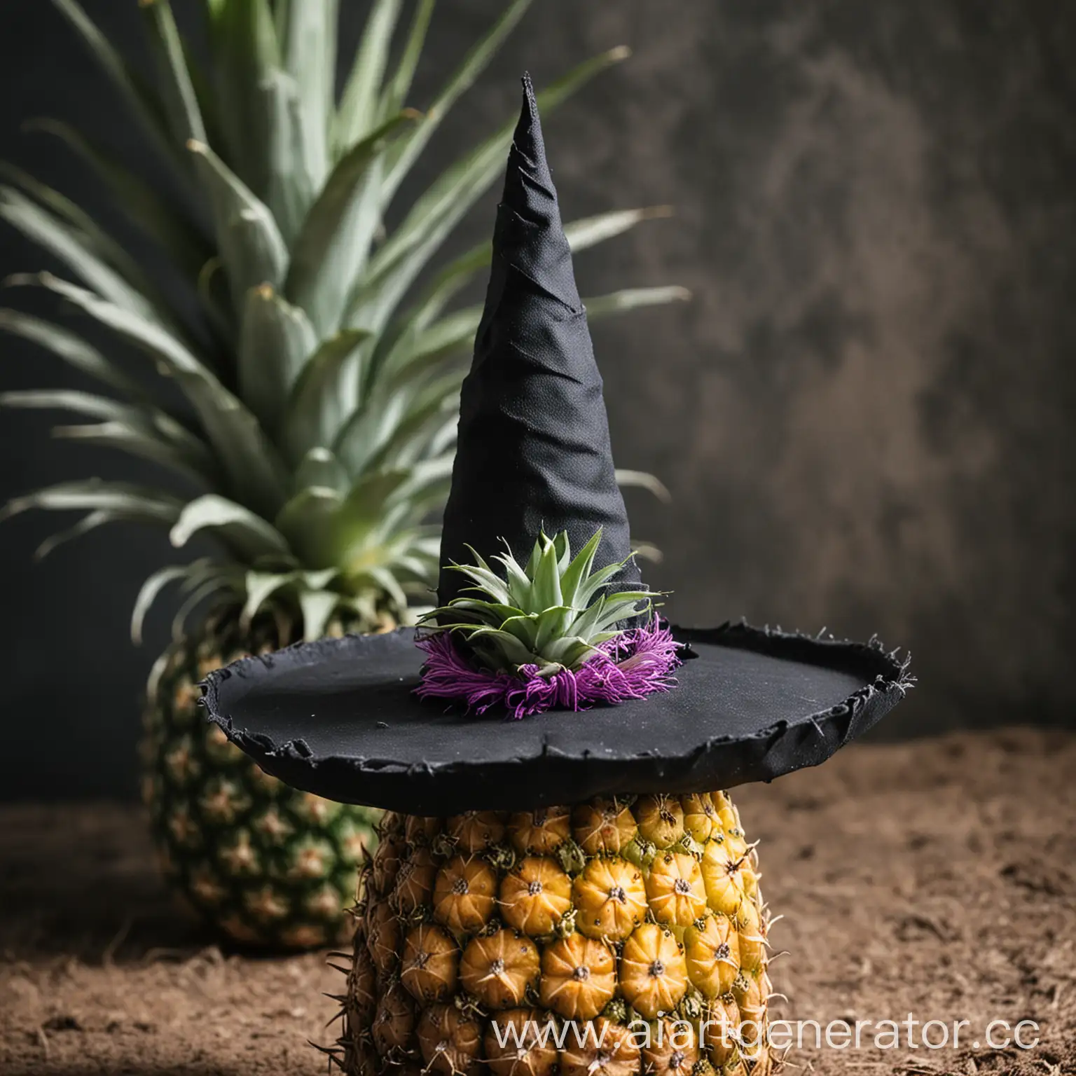 Witchs-Hat-Adorning-a-Pineapple