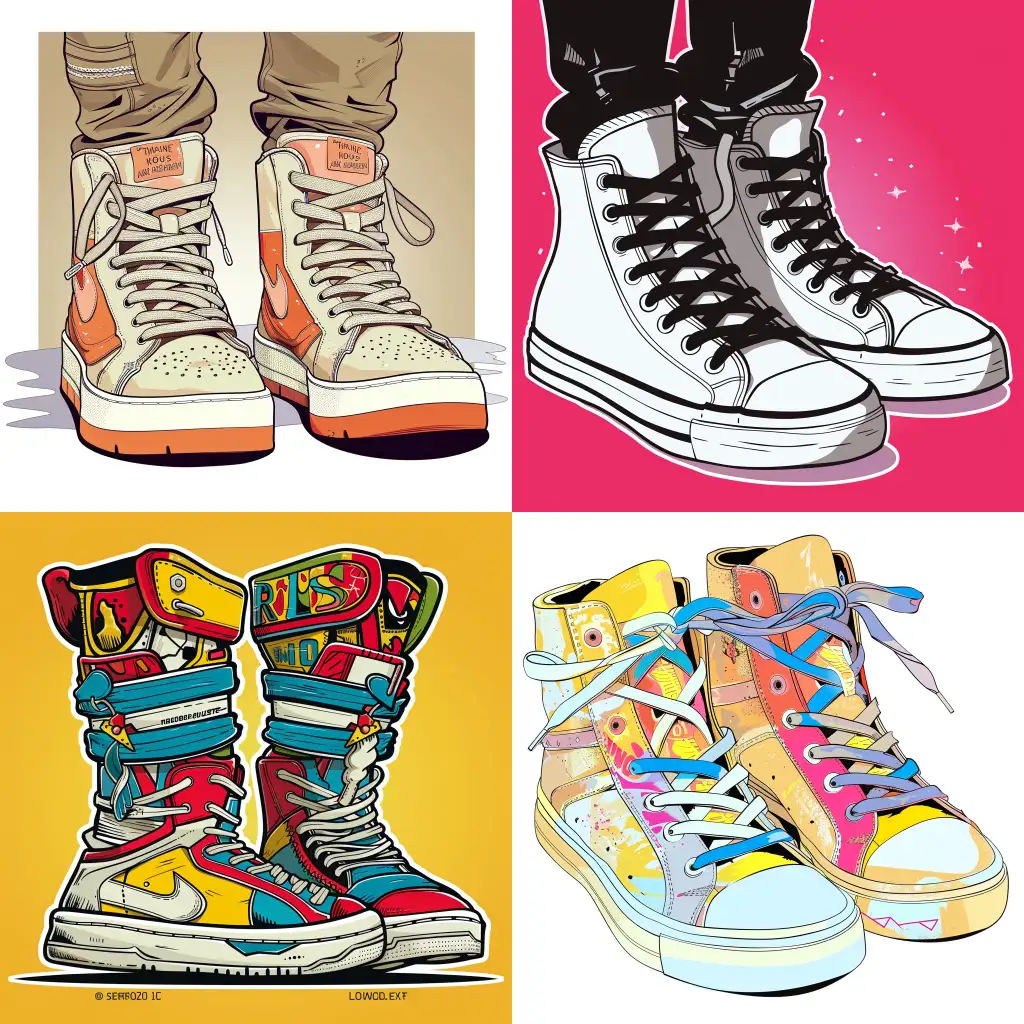 Cartoon-Style-Loud-House-with-Alexander-McQueen-Oversized-Sneakers