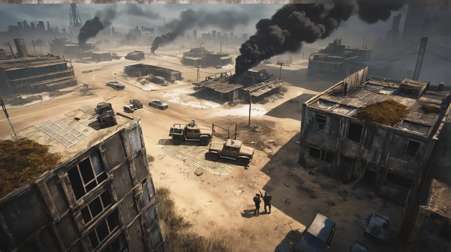 PostApocalyptic Environment Design Ruined Cityscape with Survivors