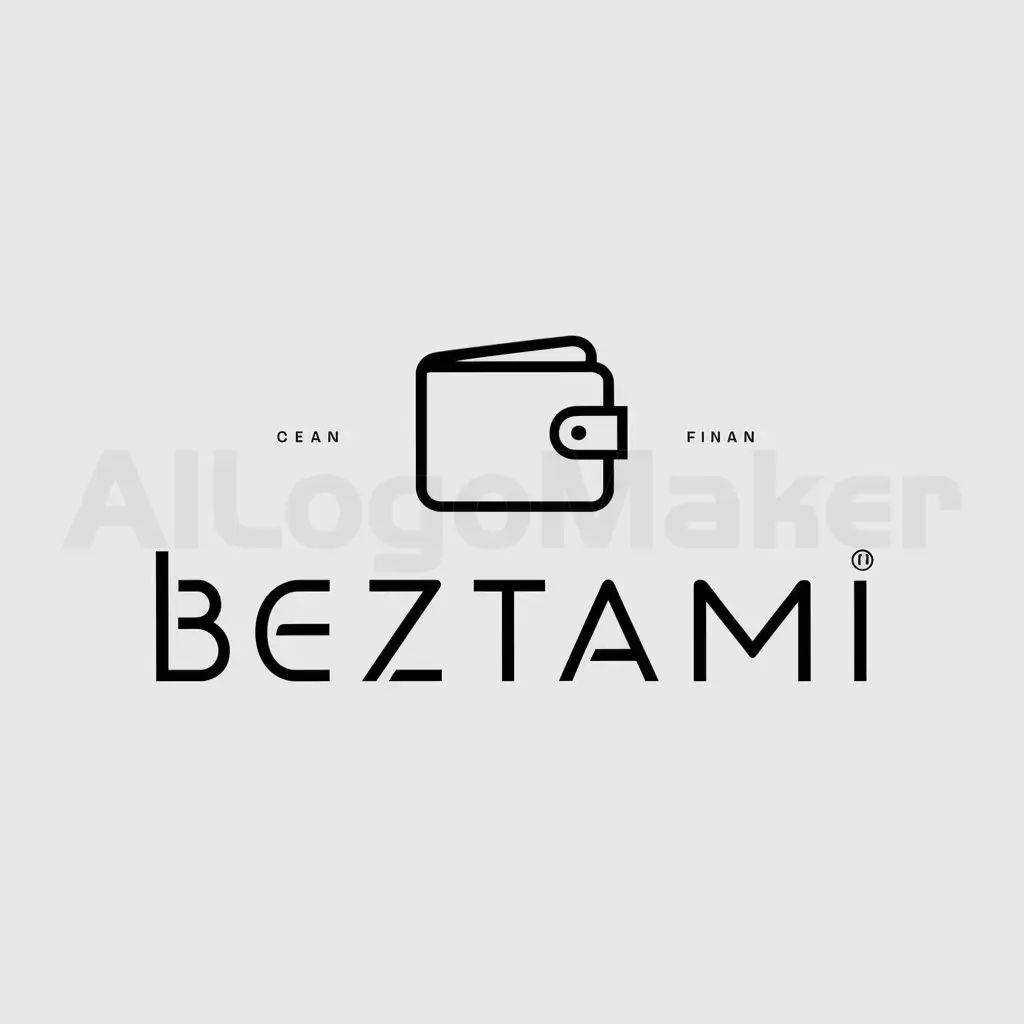 a logo design,with the text "BEZTAMI", main symbol:WALLET , MONEY,Minimalistic,be used in Finance industry,clear background