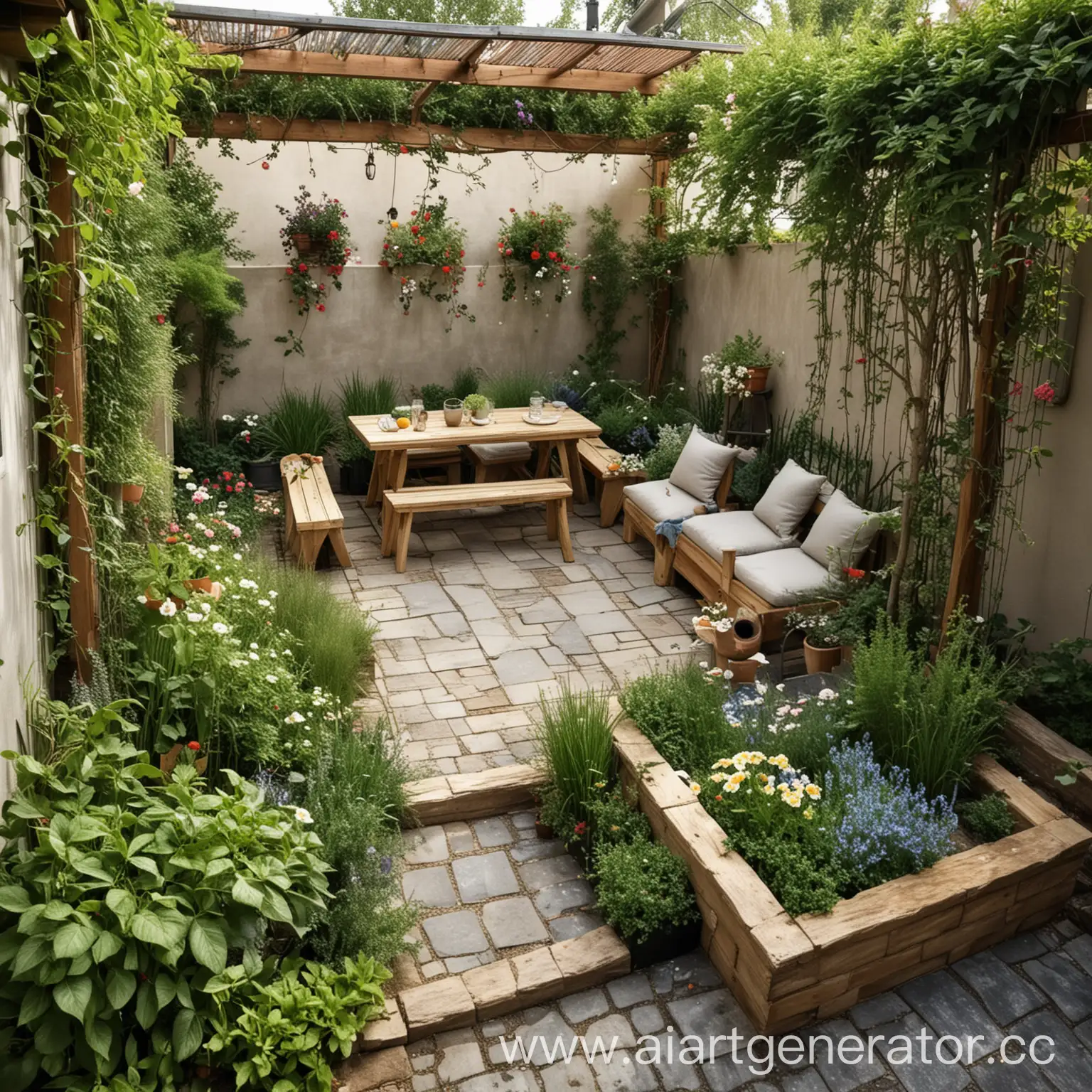 Cozy-and-Functional-Backyard-Garden-Design-for-Small-Homes