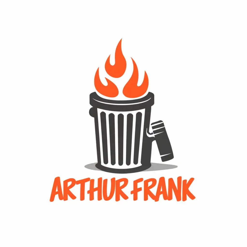 a logo design,with the text "Arthur Frank", main symbol:Dangerous trash blogger who does what he wants and has everything he wants,complex,clear background