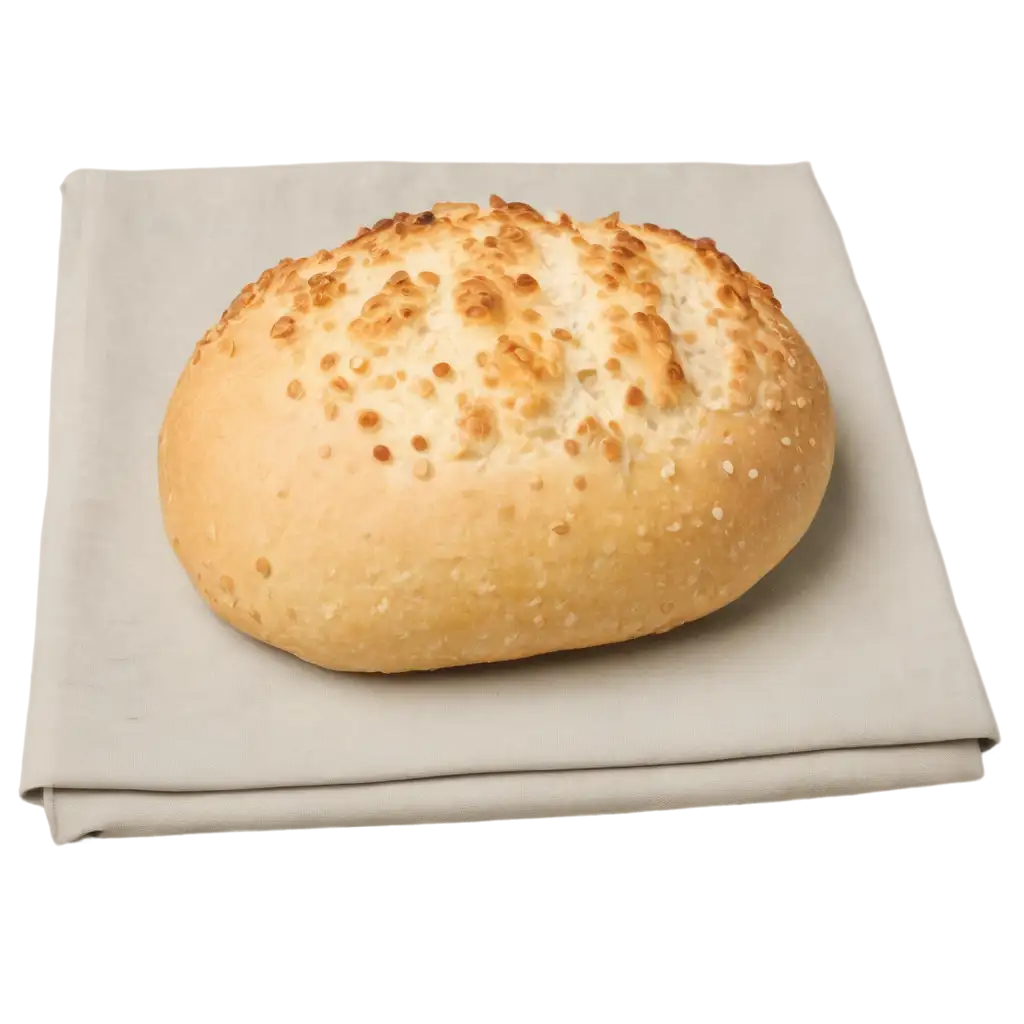 bread on top of a napkin