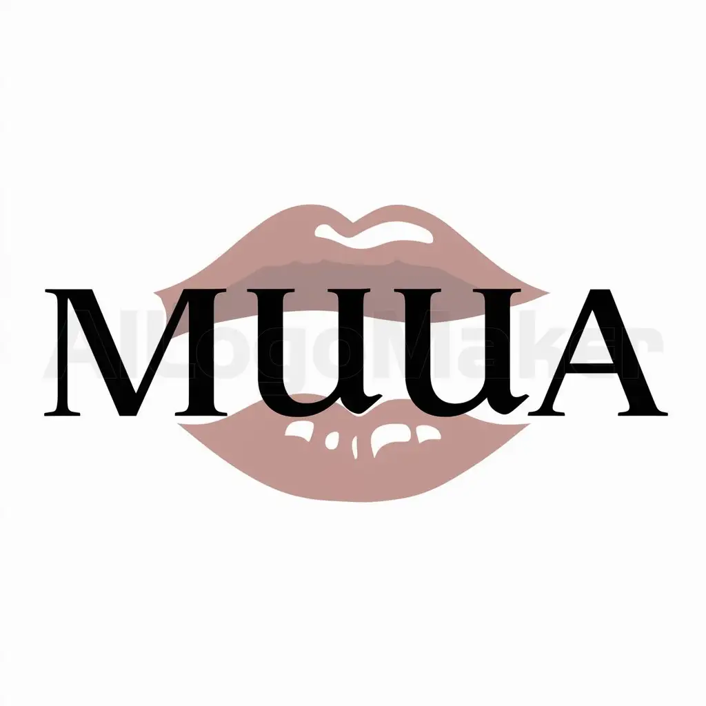 a logo design,with the text "muua", main symbol:lips,Moderate,be used in Education industry,clear background