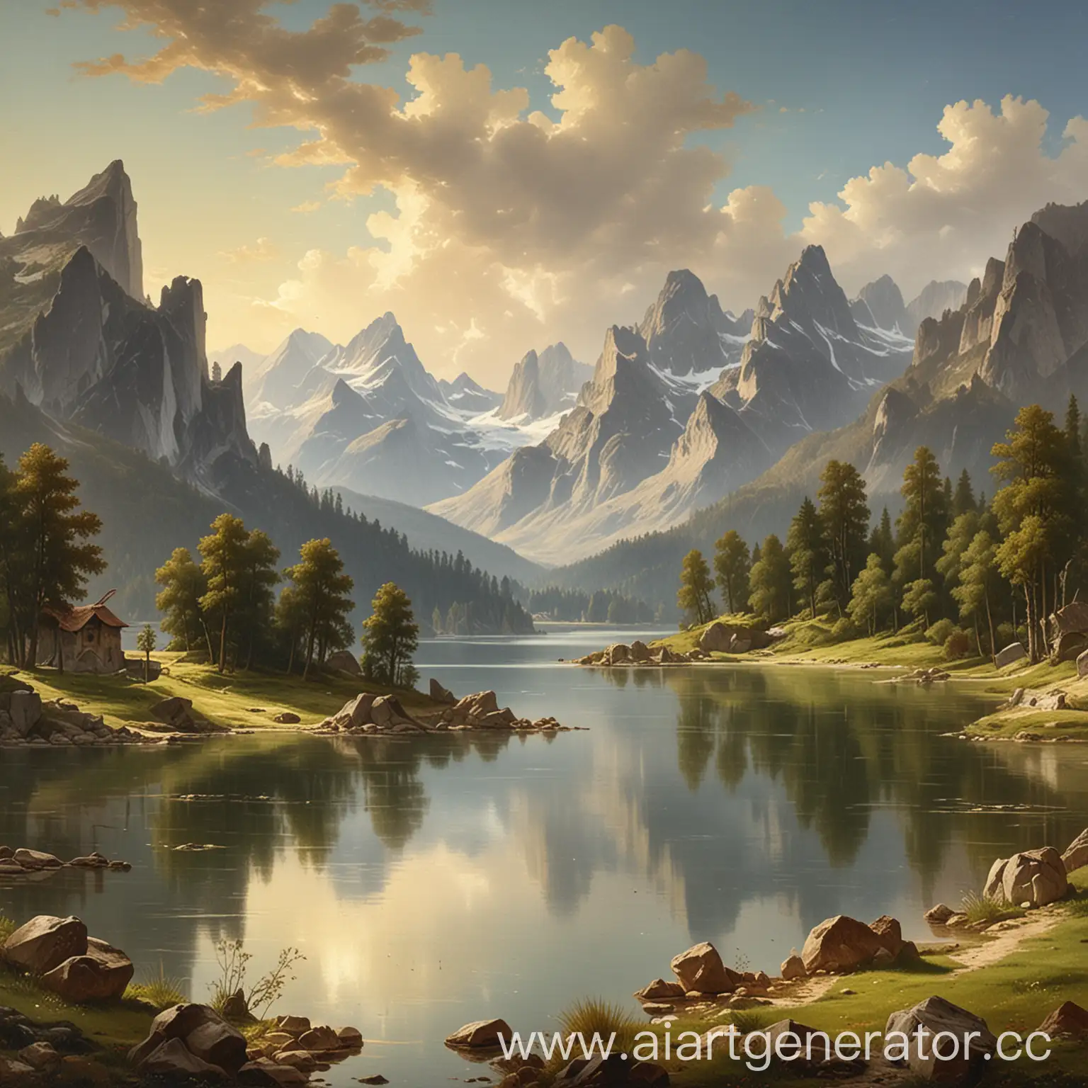 Scenic-Mountain-Landscape-with-Serene-Lake