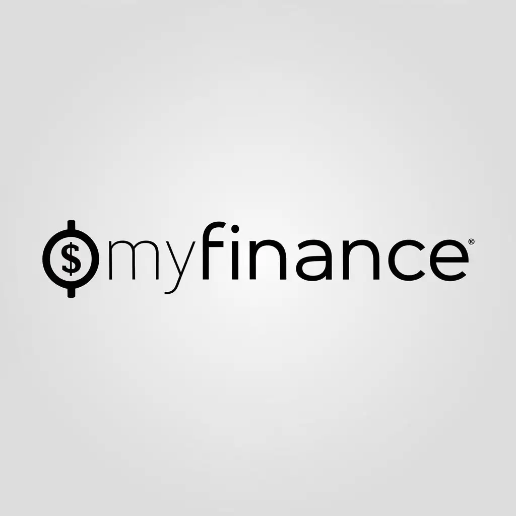a logo design,with the text "MyFinance", main symbol:money,Minimalistic,be used in Finance industry,clear background