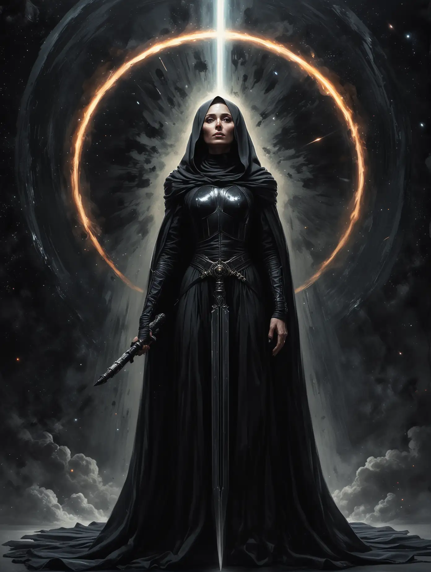 Sister-of-the-Bene-Gesserit-Cosmic-Guardian-with-Glowing-Halo-Crown