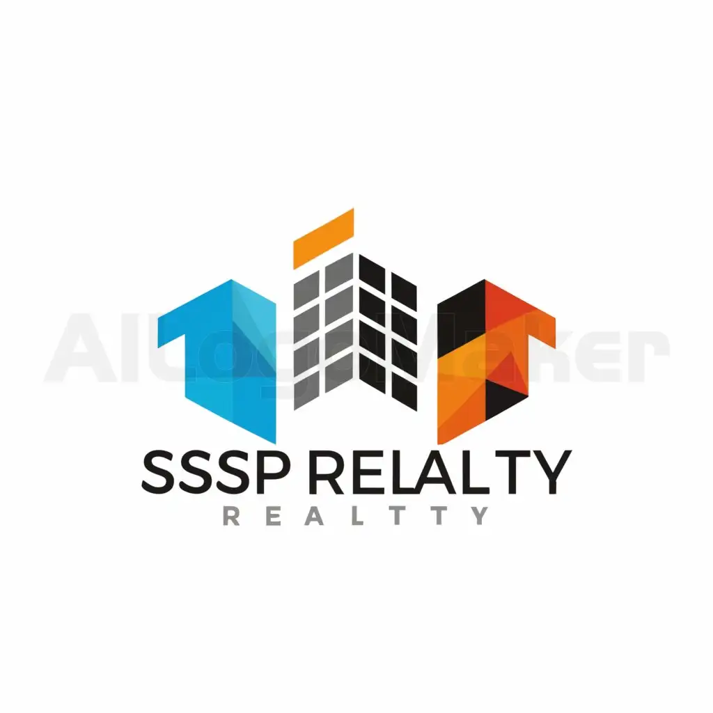 a logo design,with the text "SSP Realty", main symbol:buildings,Moderate,be used in Real Estate industry,clear background
