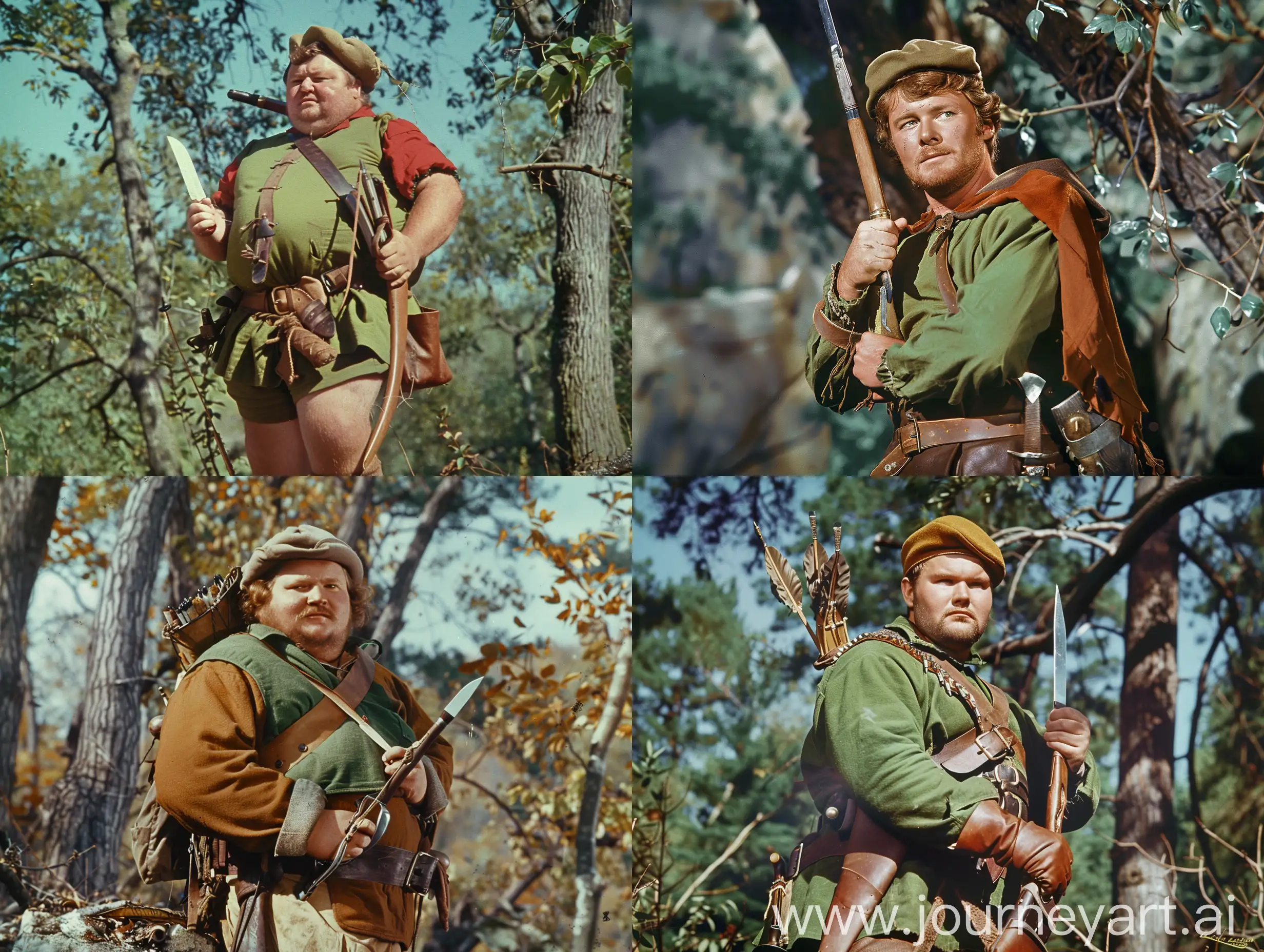 1950s-Forest-Bounty-Hunter-with-Knife-Retro-Robin-Hood-Style