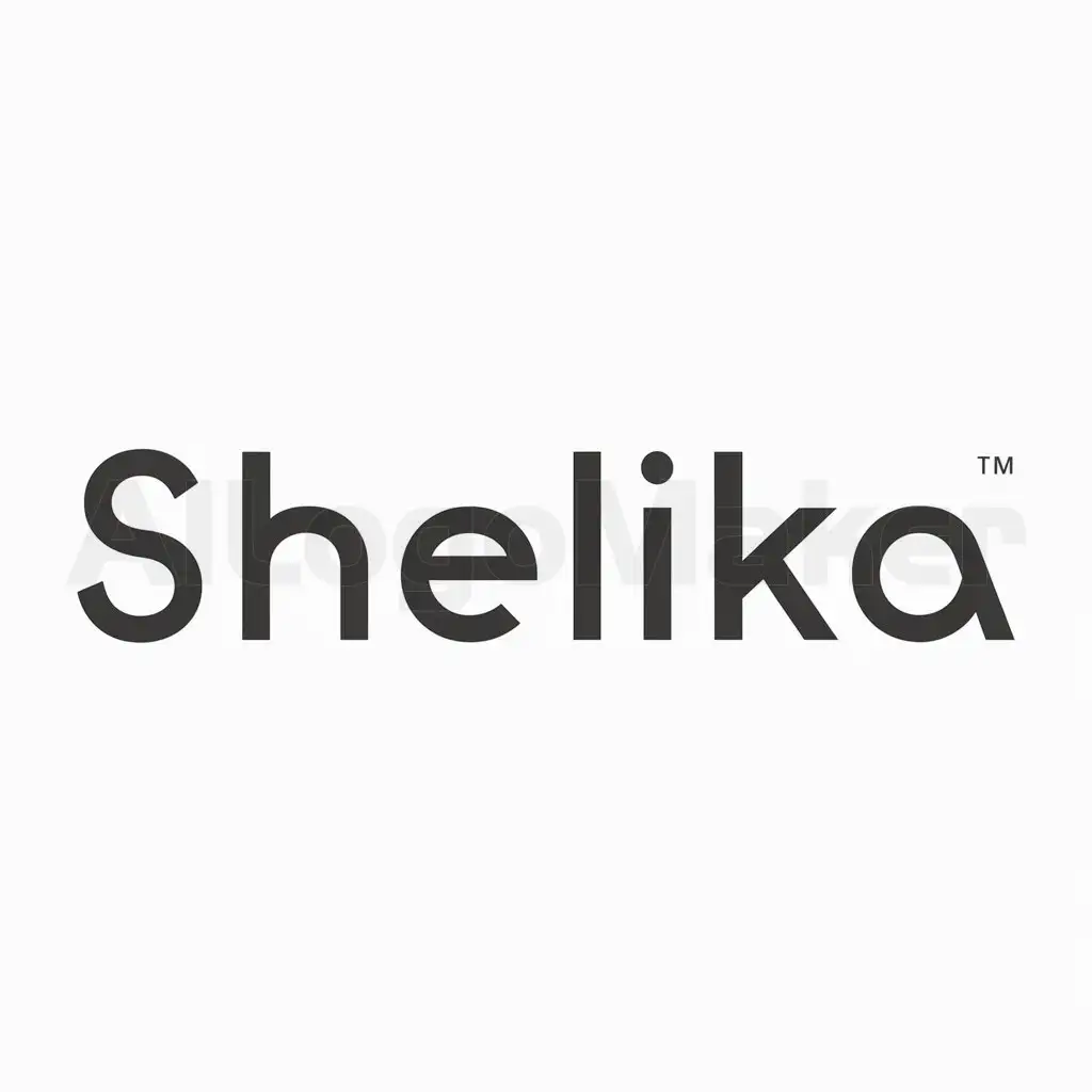 a logo design,with the text "shelika", main symbol:typograpy,Minimalistic,be used in Retail industry,clear background