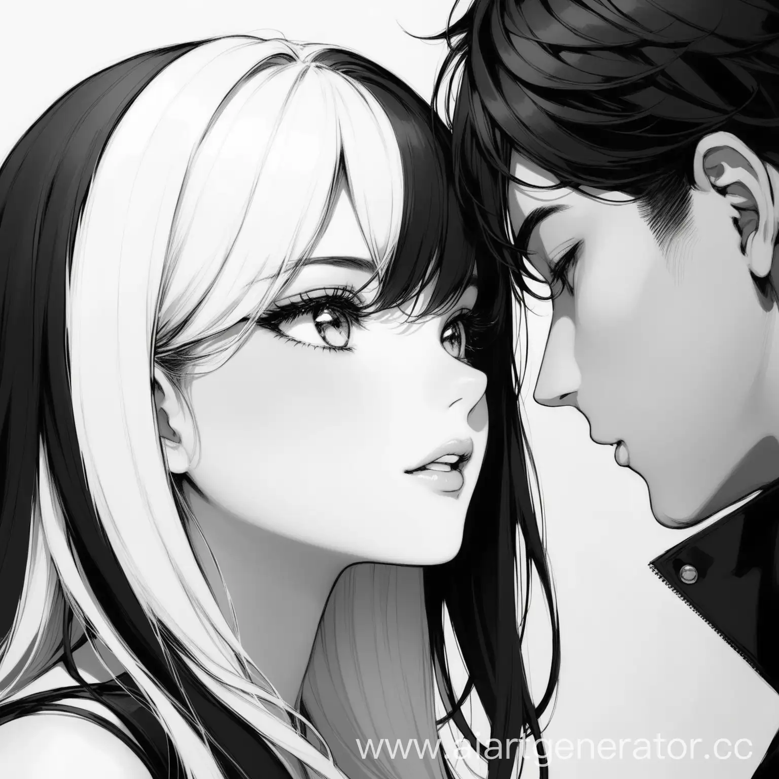Monochrome-Romance-Tender-Embrace-in-Black-and-White