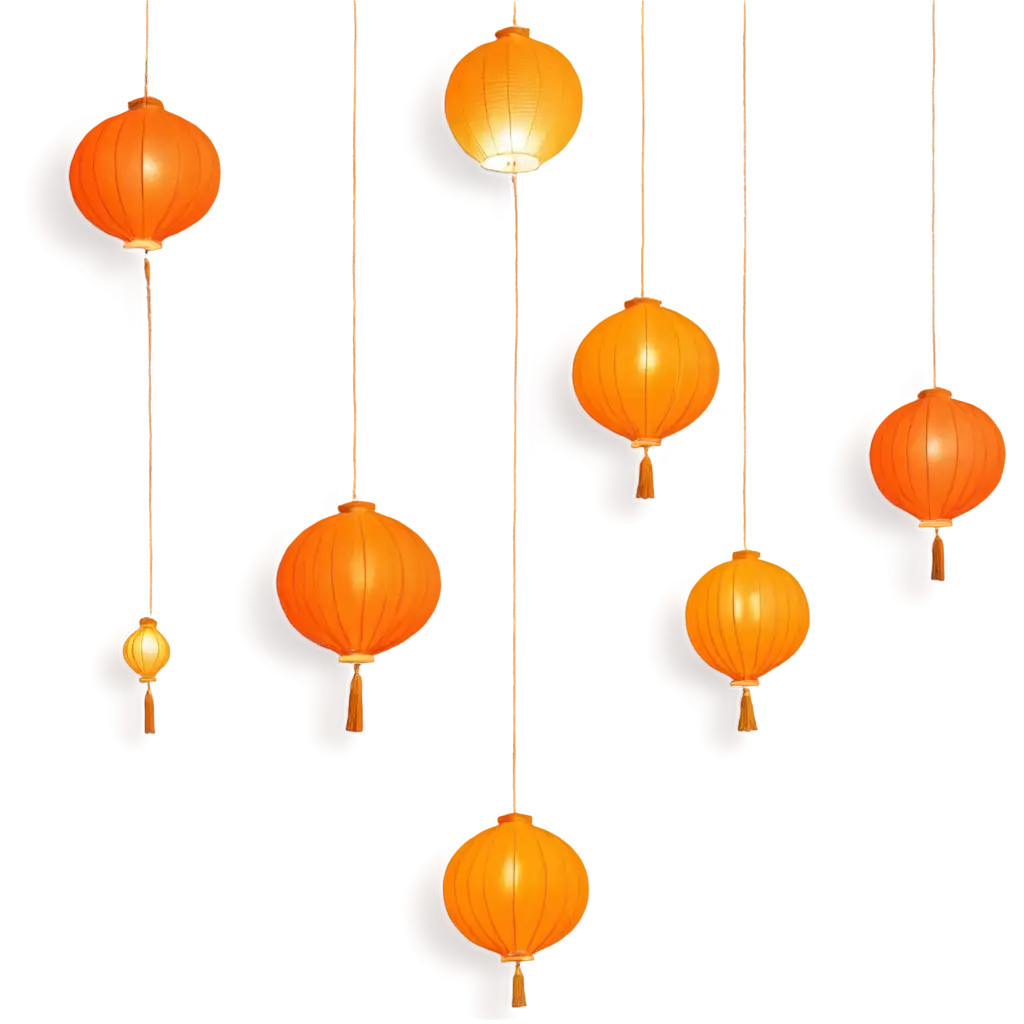Vibrant-Lantern-Orange-PNG-Image-Illuminate-Your-Design-with-HighQuality-Graphics