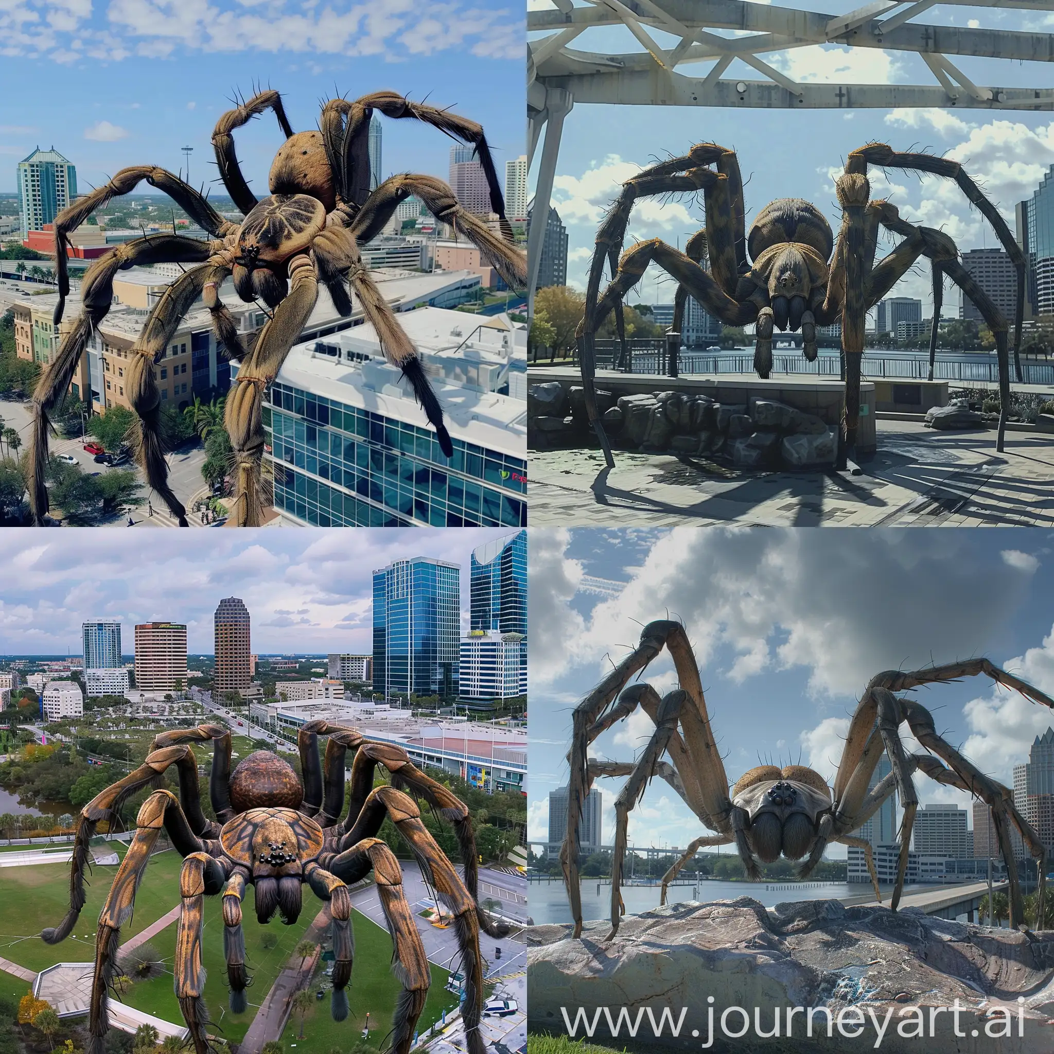 Giant Spider overtaking Tampa