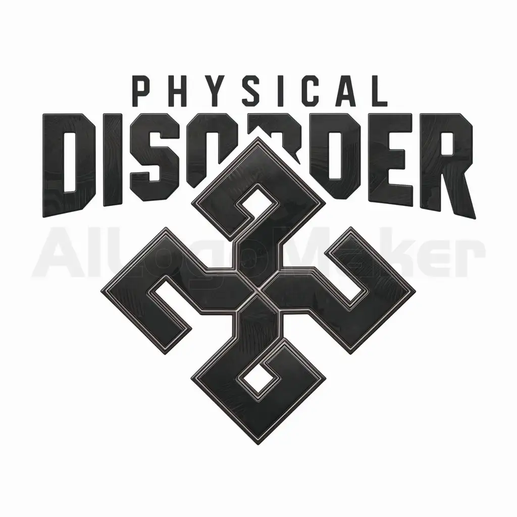 a logo design,with the text "PHYSICAL DISORDER", main symbol:SWASTIKA,complex,be used in Entertainment industry,clear background