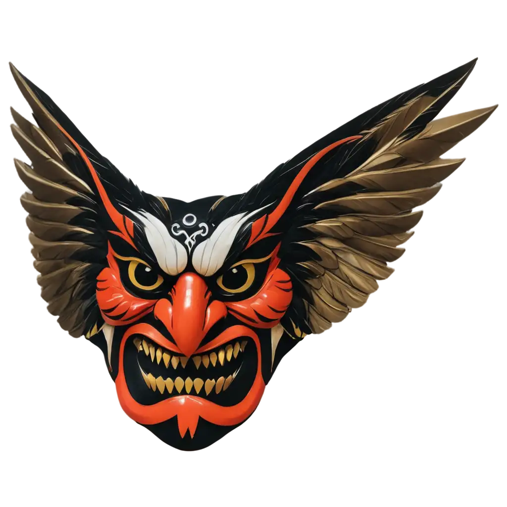 Exquisite-Tengu-Mask-PNG-Unveiling-the-Mystique-of-Traditional-Japanese-Culture