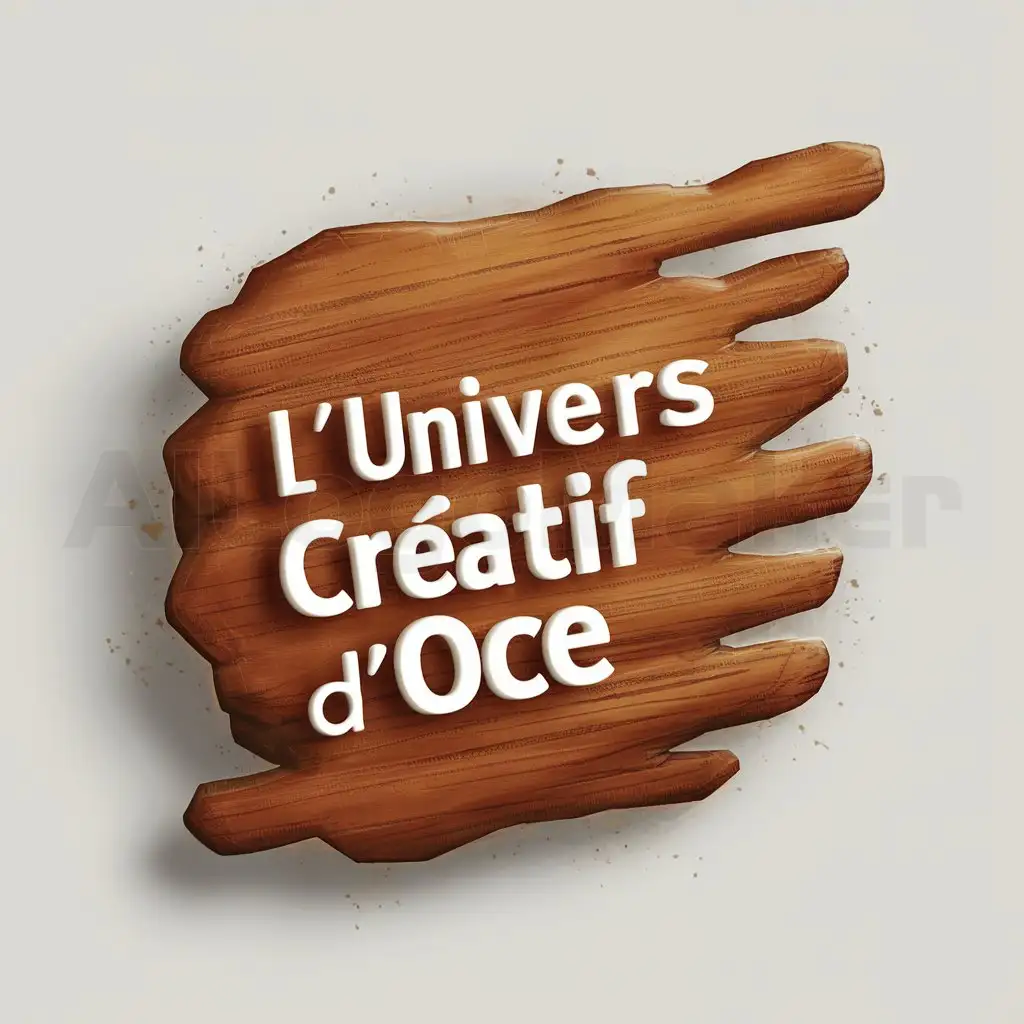 LOGO-Design-for-Lunivers-cratif-dOc-Natural-Wood-with-Clear-Background