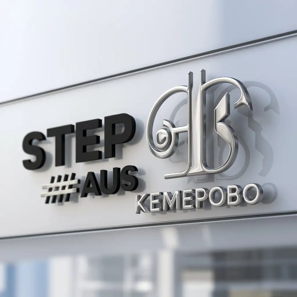 a logo design,with the text "STEP#AUS", main symbol:KEMEPOBO,complex,be used in Legal industry,clear background