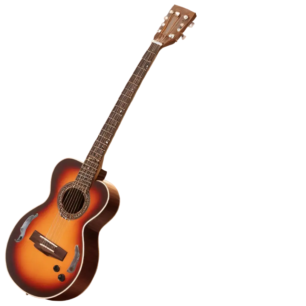 PNG-Image-of-a-Guitar-Illustration-Capturing-Musical-Harmony-in-High-Quality
