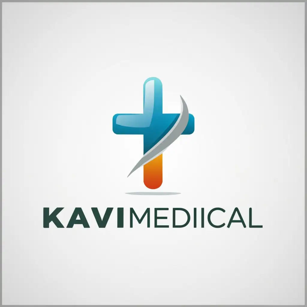 a logo design,with the text "kavi medical", main symbol:medical,Minimalistic,be used in Medical Dental industry,clear background