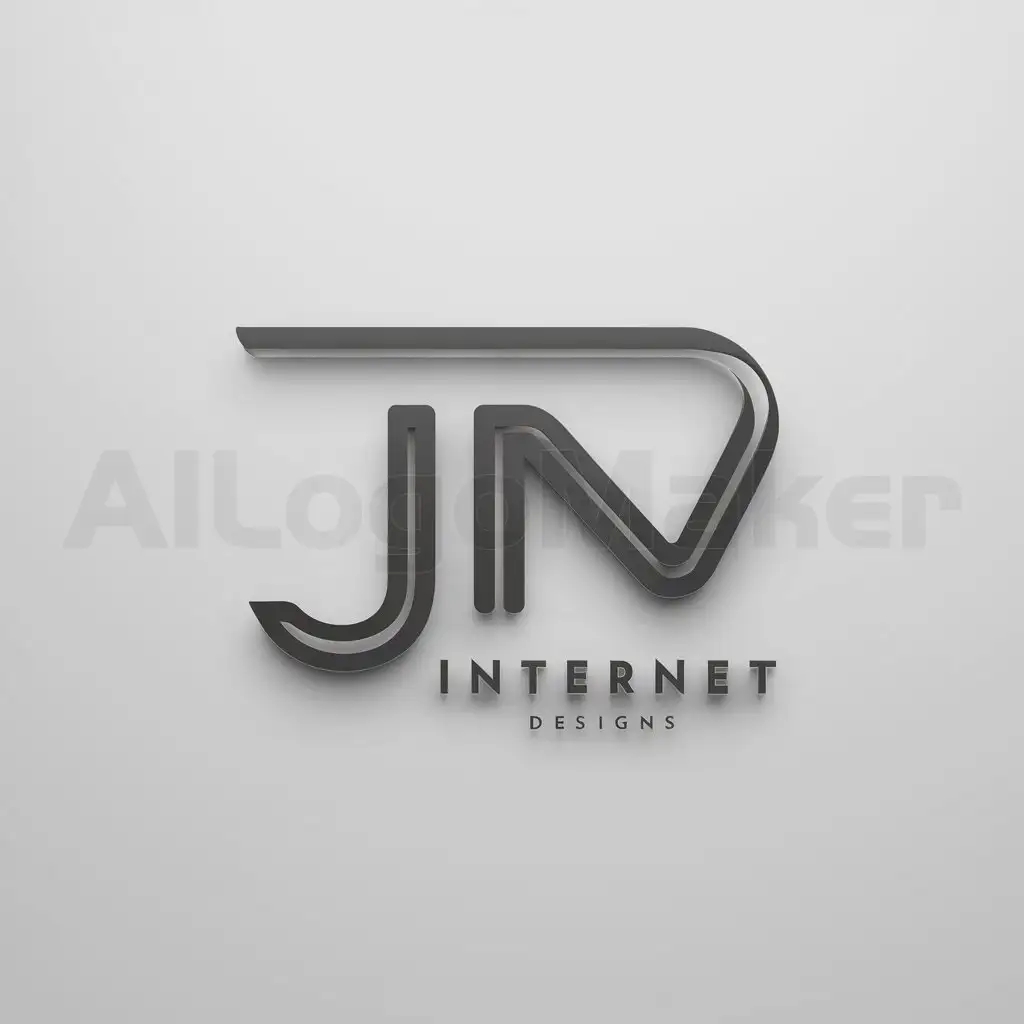 a logo design,with the text "JarangNgoding", main symbol:JN, techy but smooth shape,Minimalistic,be used in Internet industry,clear background