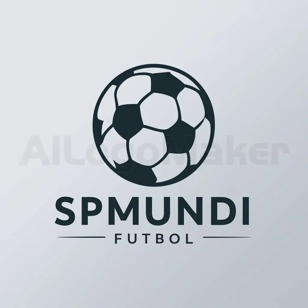 a logo design,with the text "Spmundi-futbol", main symbol:FT,Moderate,be used in FUTBOL industry,clear background