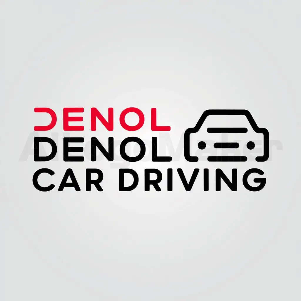 a logo design,with the text "denol car driving", main symbol:logo of game,Minimalistic,be used in Others industry,clear background